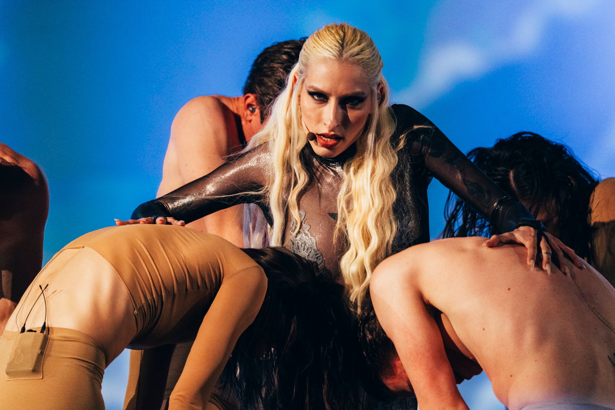 Slovenia rehearsing for the Eurovision 2024 Song Contest